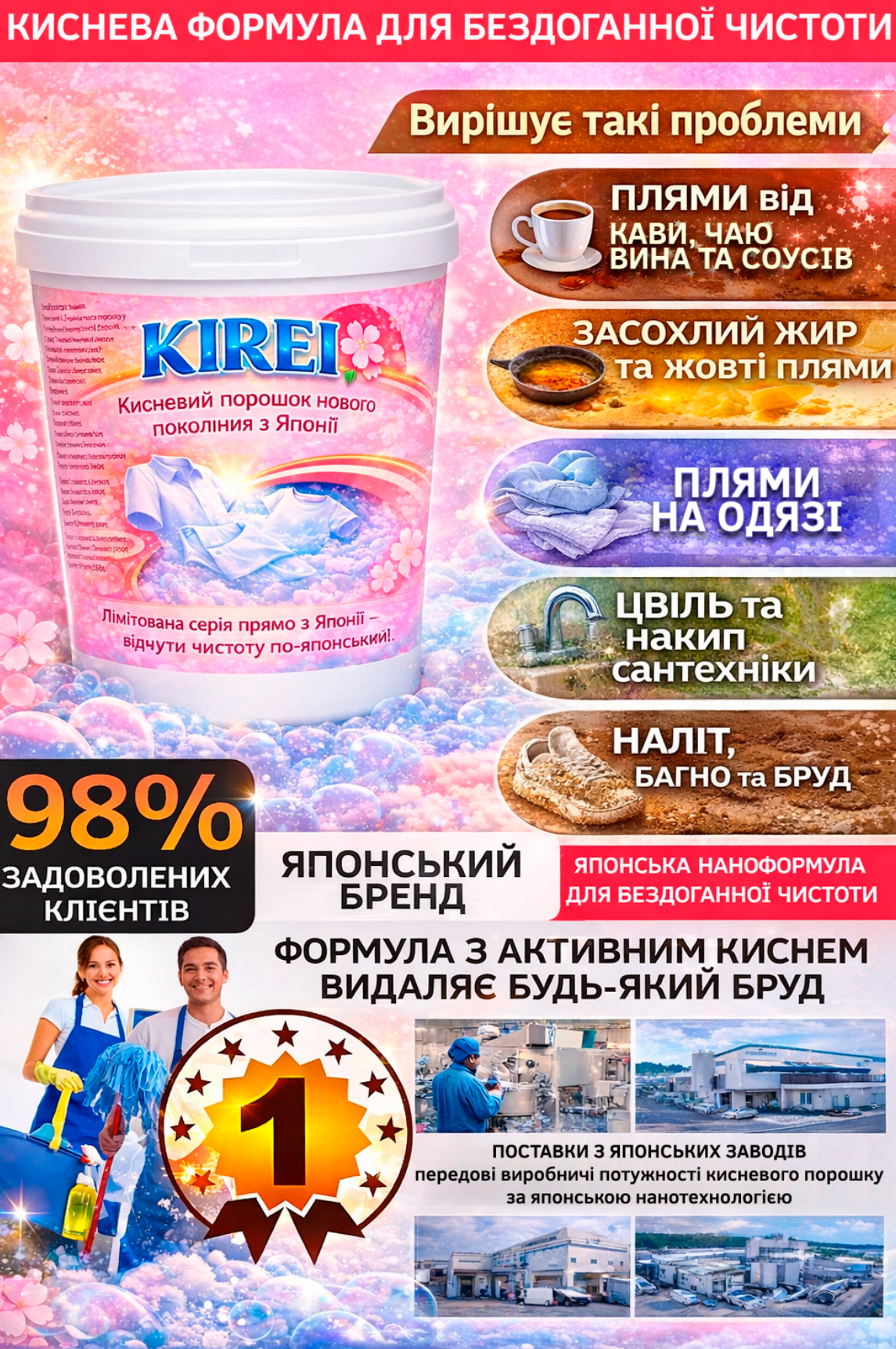 Киснева формула для ідеальної чистоти