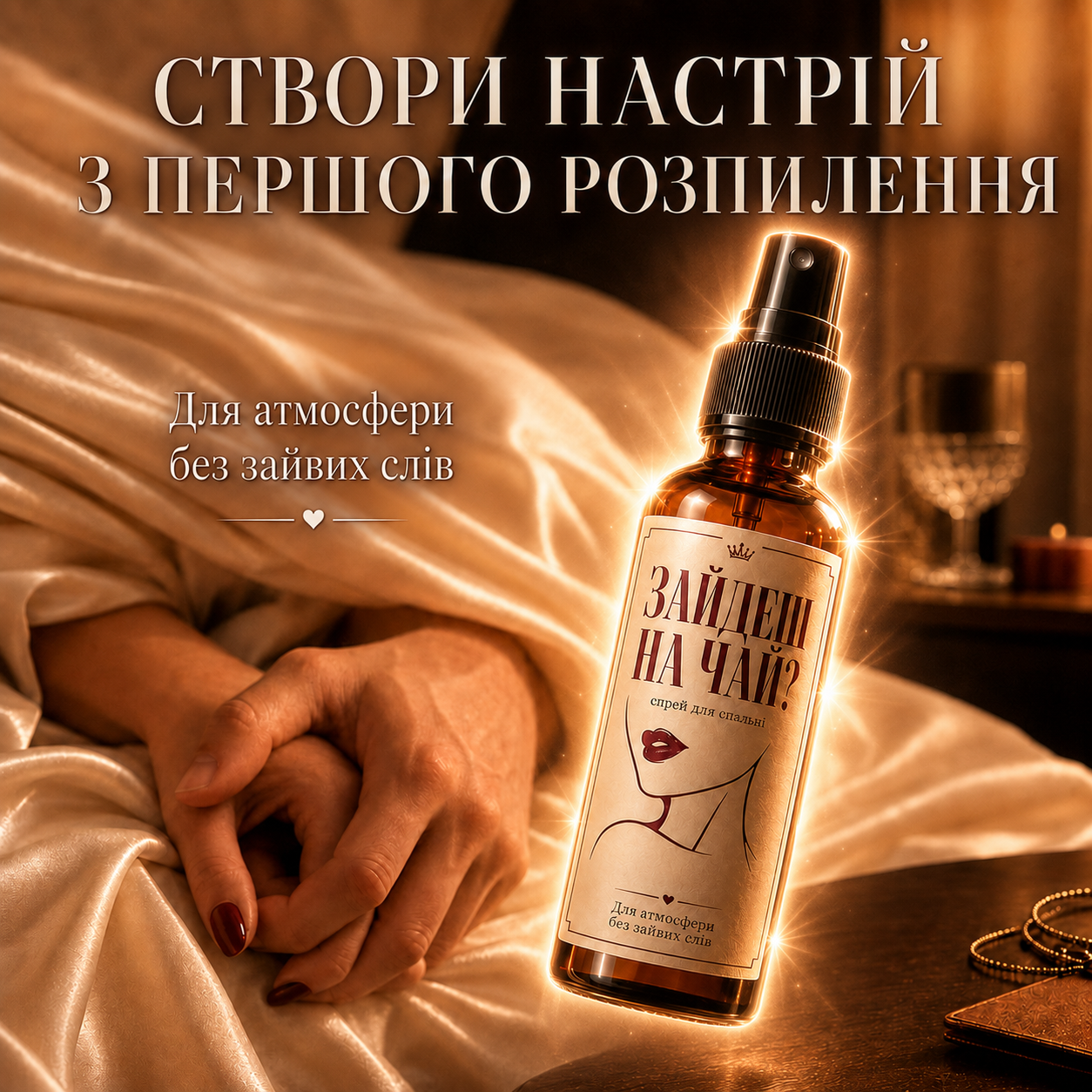 ПАРФУМ ДЛЯ ПОСТЕЛІ З ФЕРОМОНАМИ