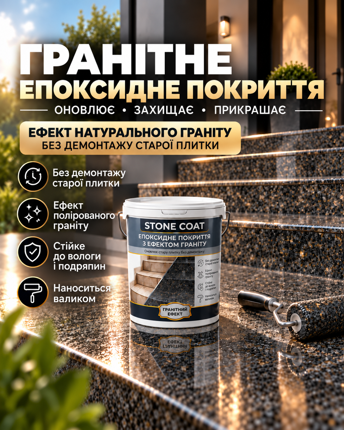 STONE COAT — гранітне епоксидне покриття